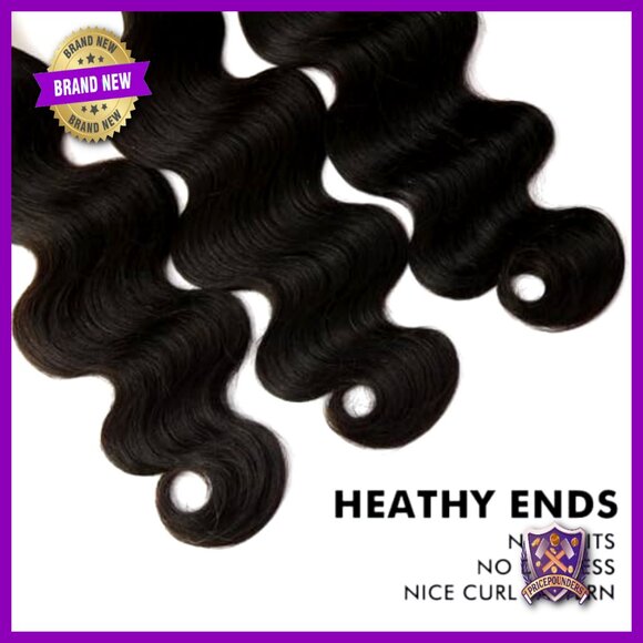 100% Brazilian Virgin Hair Extensions Body Wave Bundles 16-20 Inch main image 4